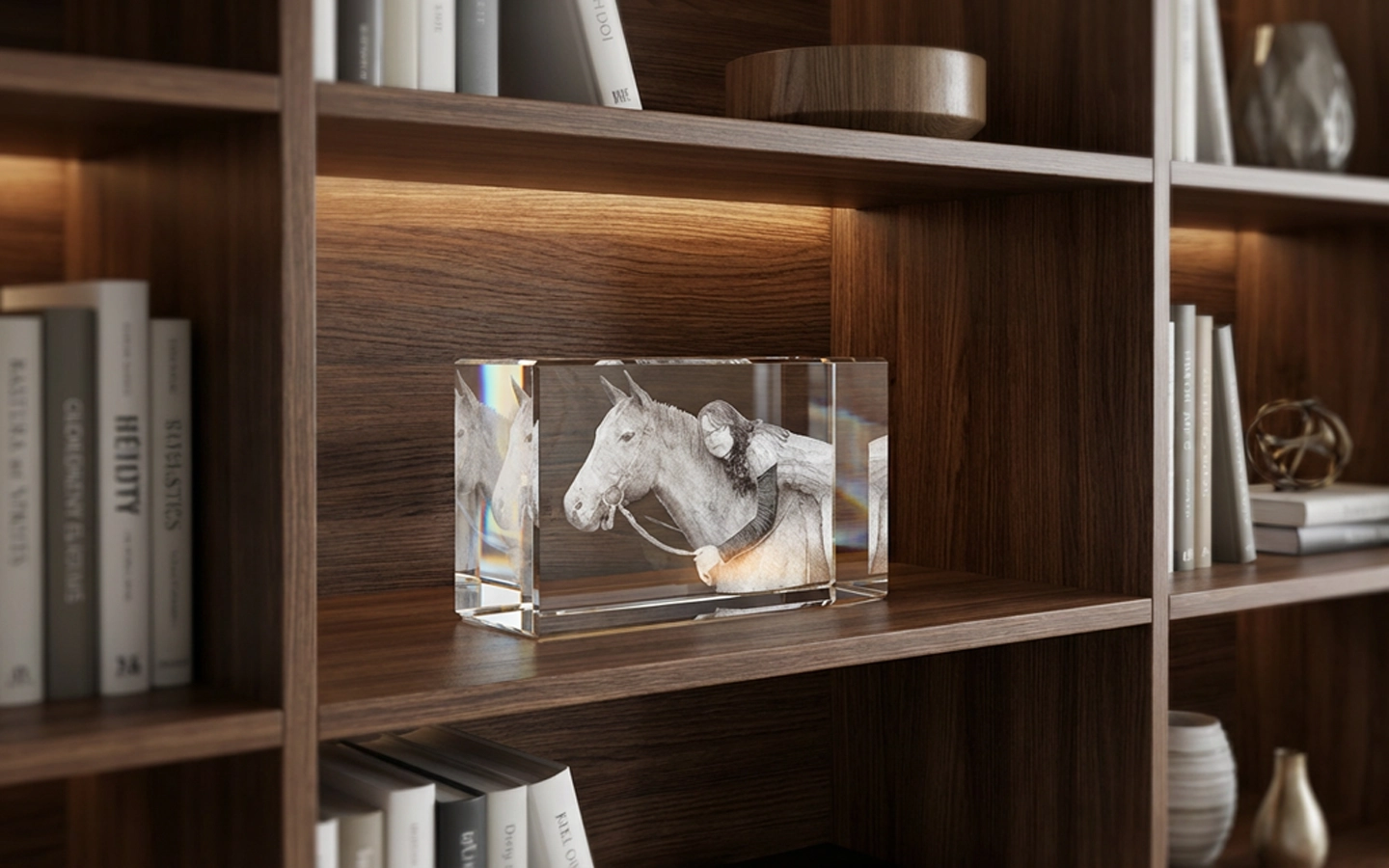 3D Umwandlung auf Glaskristall